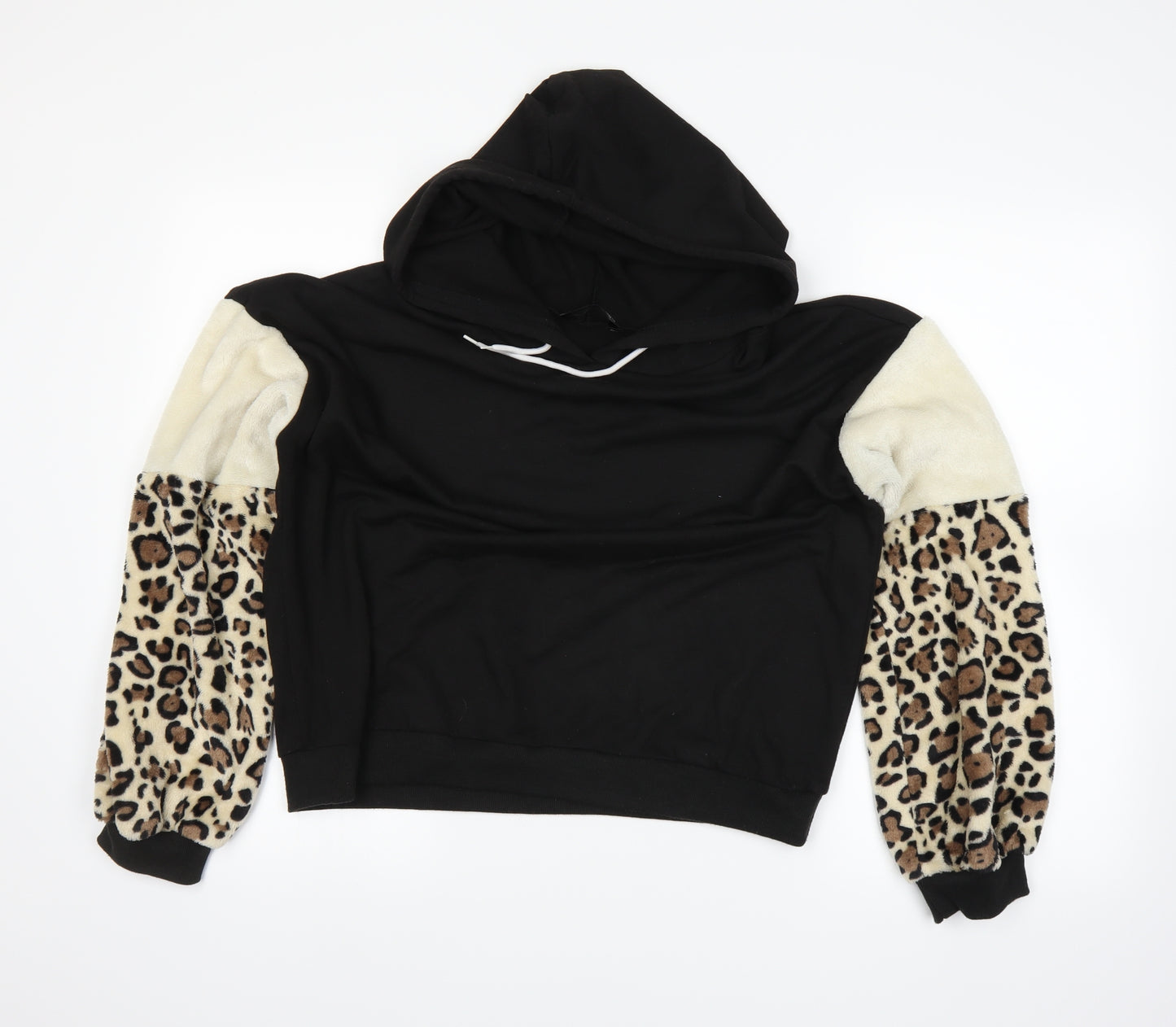 SheIn Womens Black   Pullover Hoodie Size L