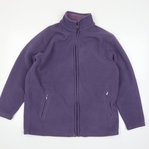 Bonmarché Womens Purple   Full Zip Jumper Size M