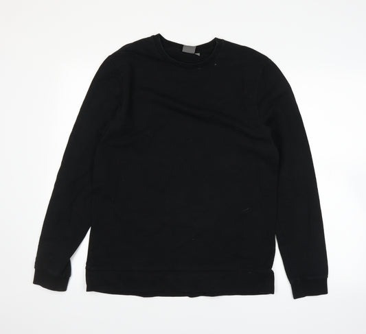 Front view of ASOS women’s black jumper, size L