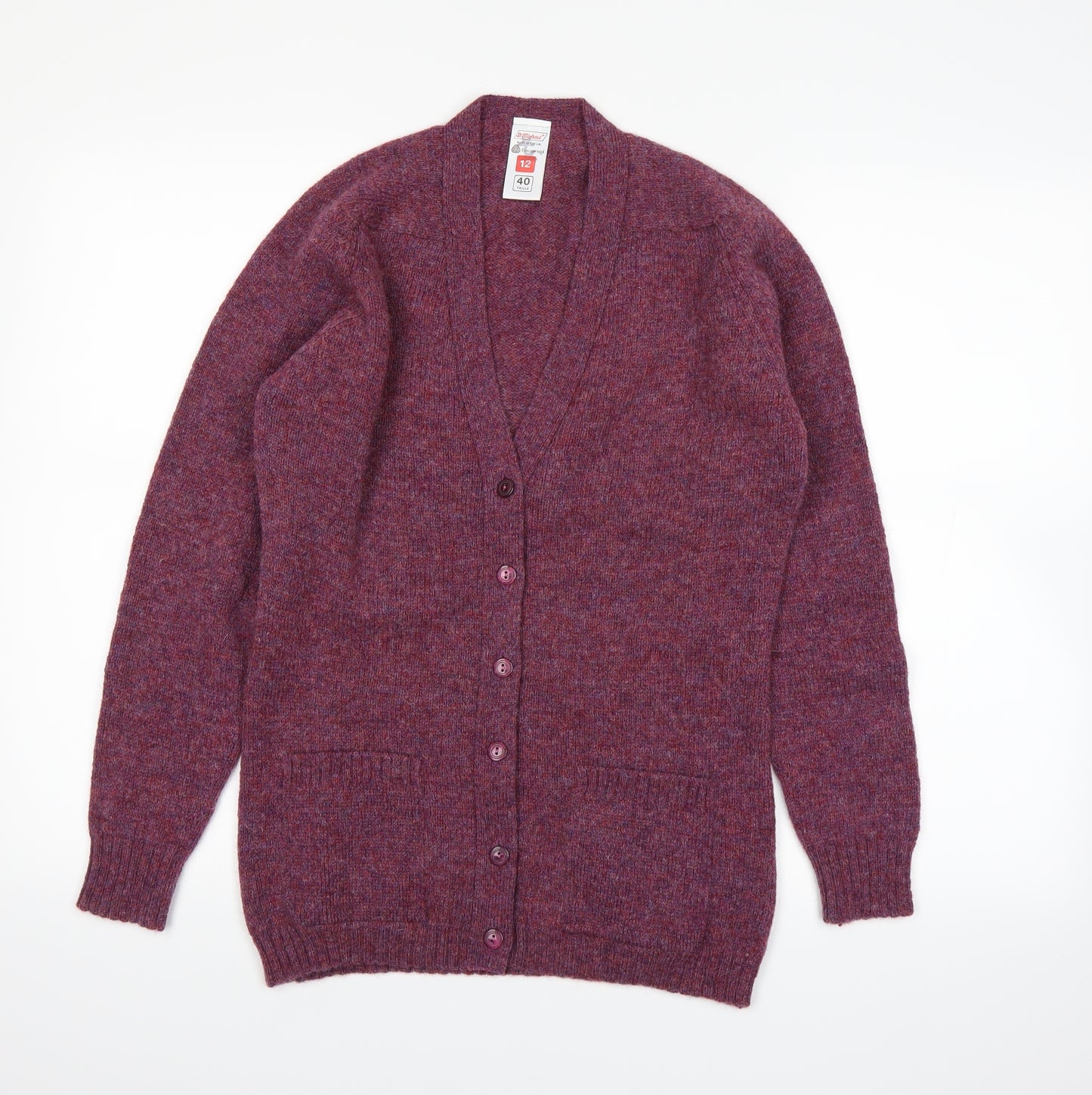 st michael Womens Red   Cardigan Jumper Size 12