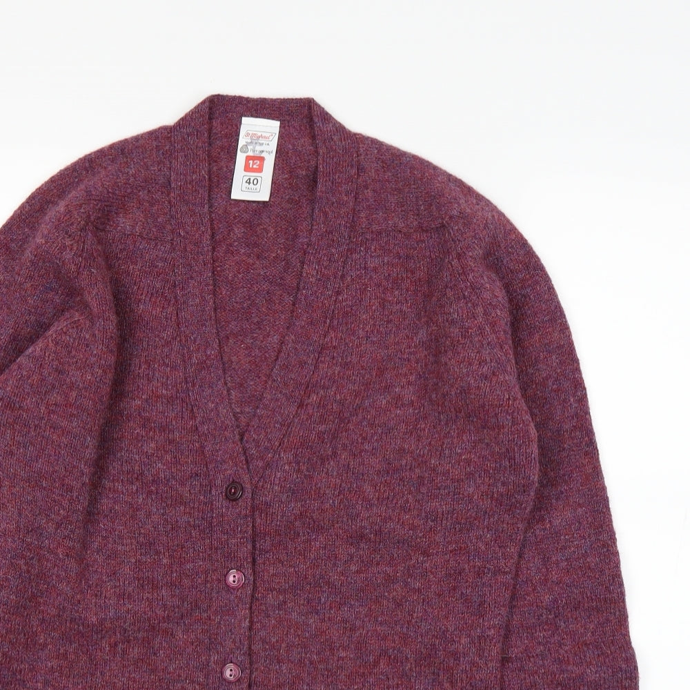 st michael Womens Red   Cardigan Jumper Size 12