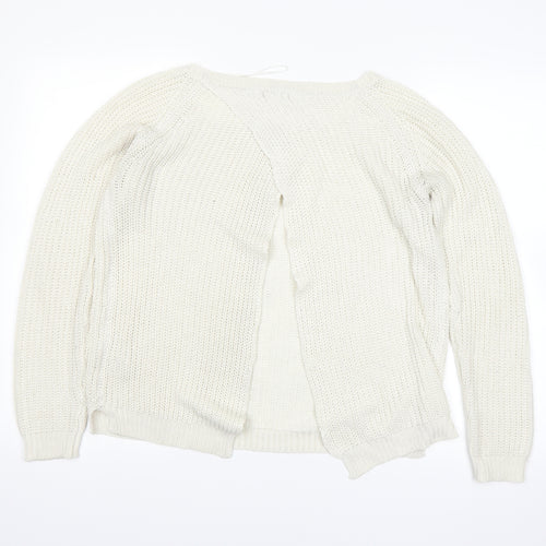 F&F Womens White   Pullover Jumper Size 10