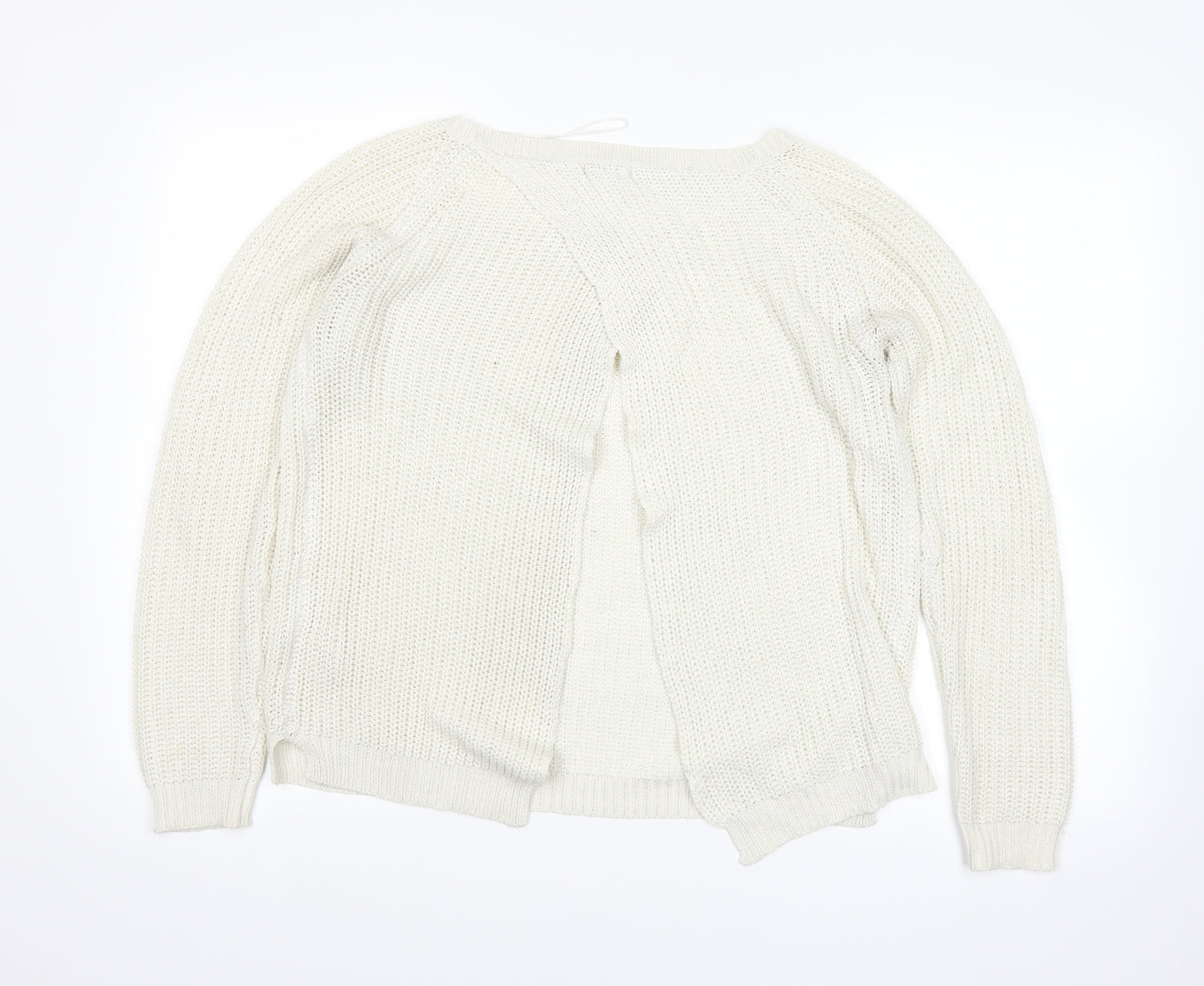 F&F Womens White   Pullover Jumper Size 10
