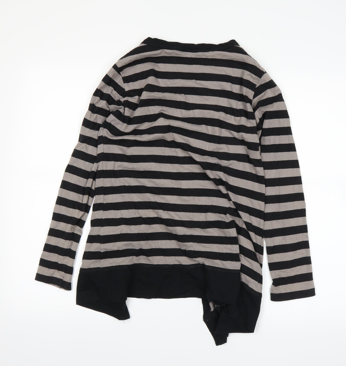 basil Womens Brown Striped  Cardigan Jumper Size M