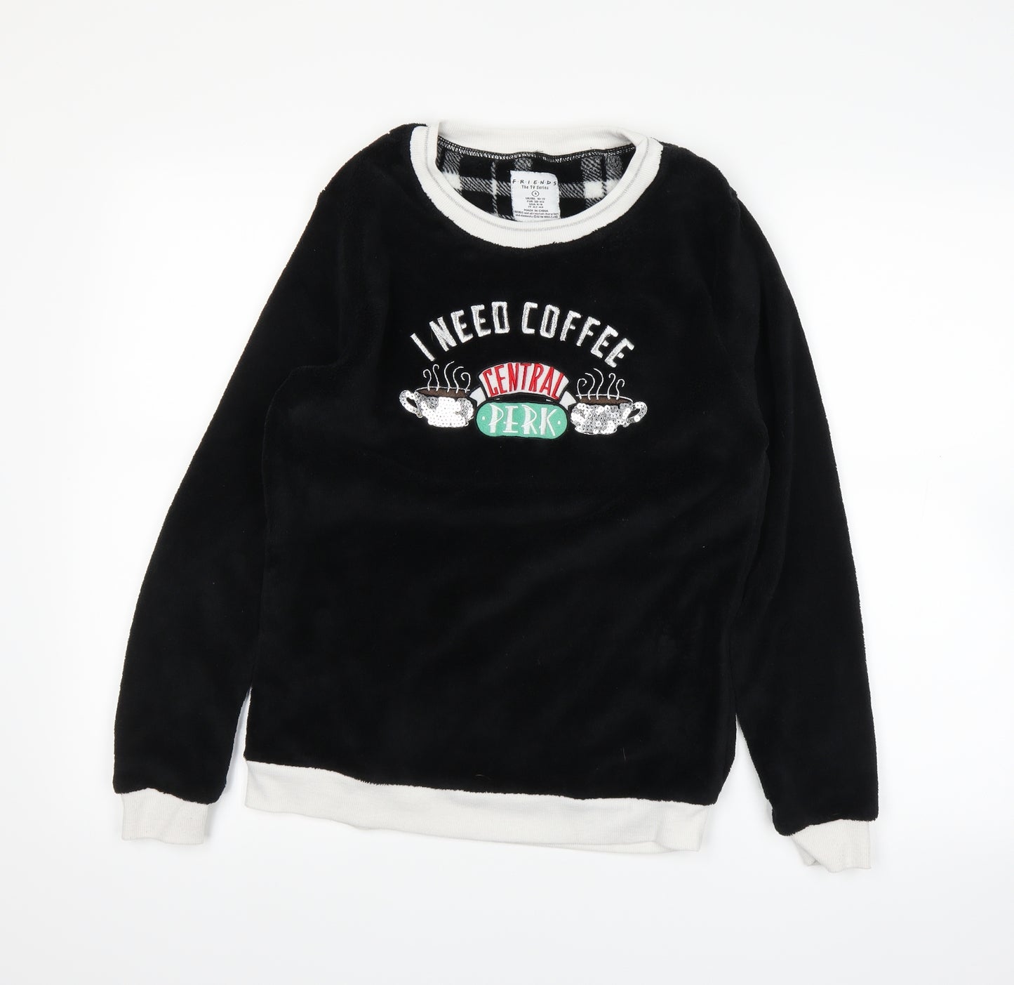 friends Womens Black   Pullover Jumper Size S