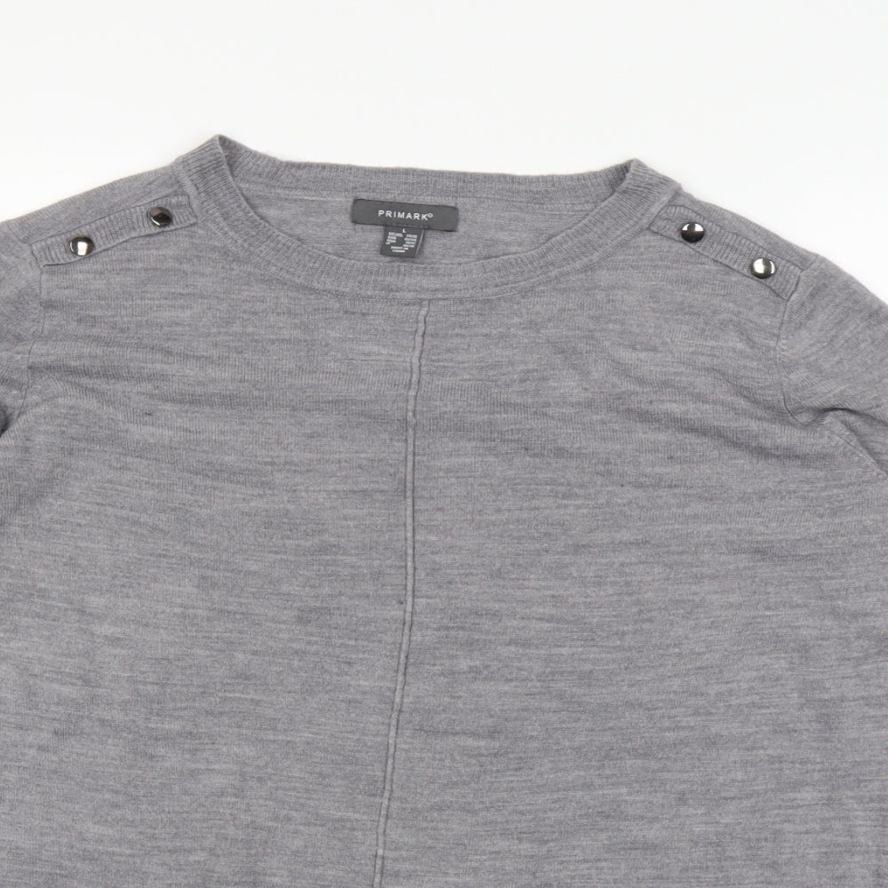 Primark Womens Grey   Basic T-Shirt Size L