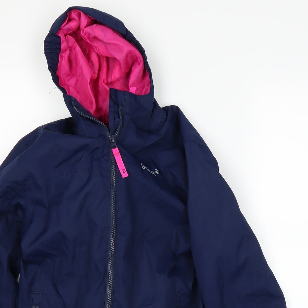 Gelert Girls Blue   Rain Coat Coat Size 7-8 Years