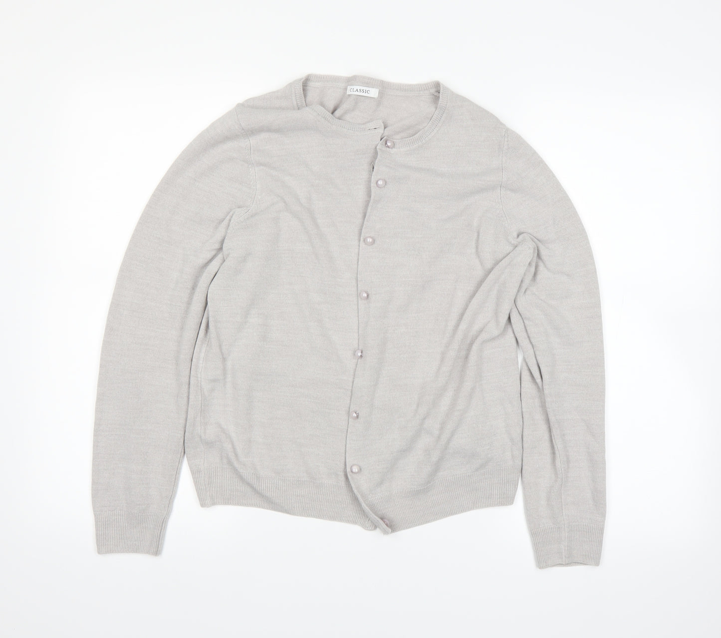Marks and Spencer Womens Grey   Cardigan Jumper Size 16