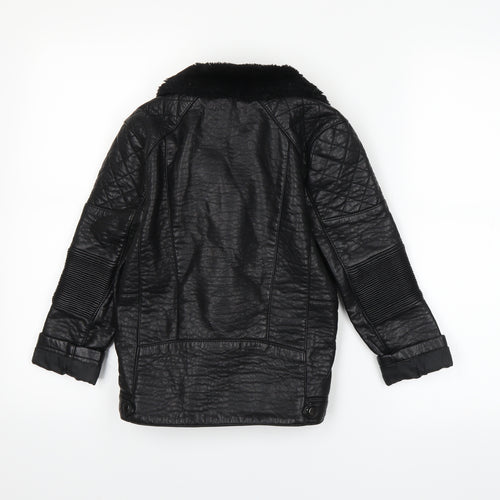 River Island Girls Black   Jacket  Size 7 Years
