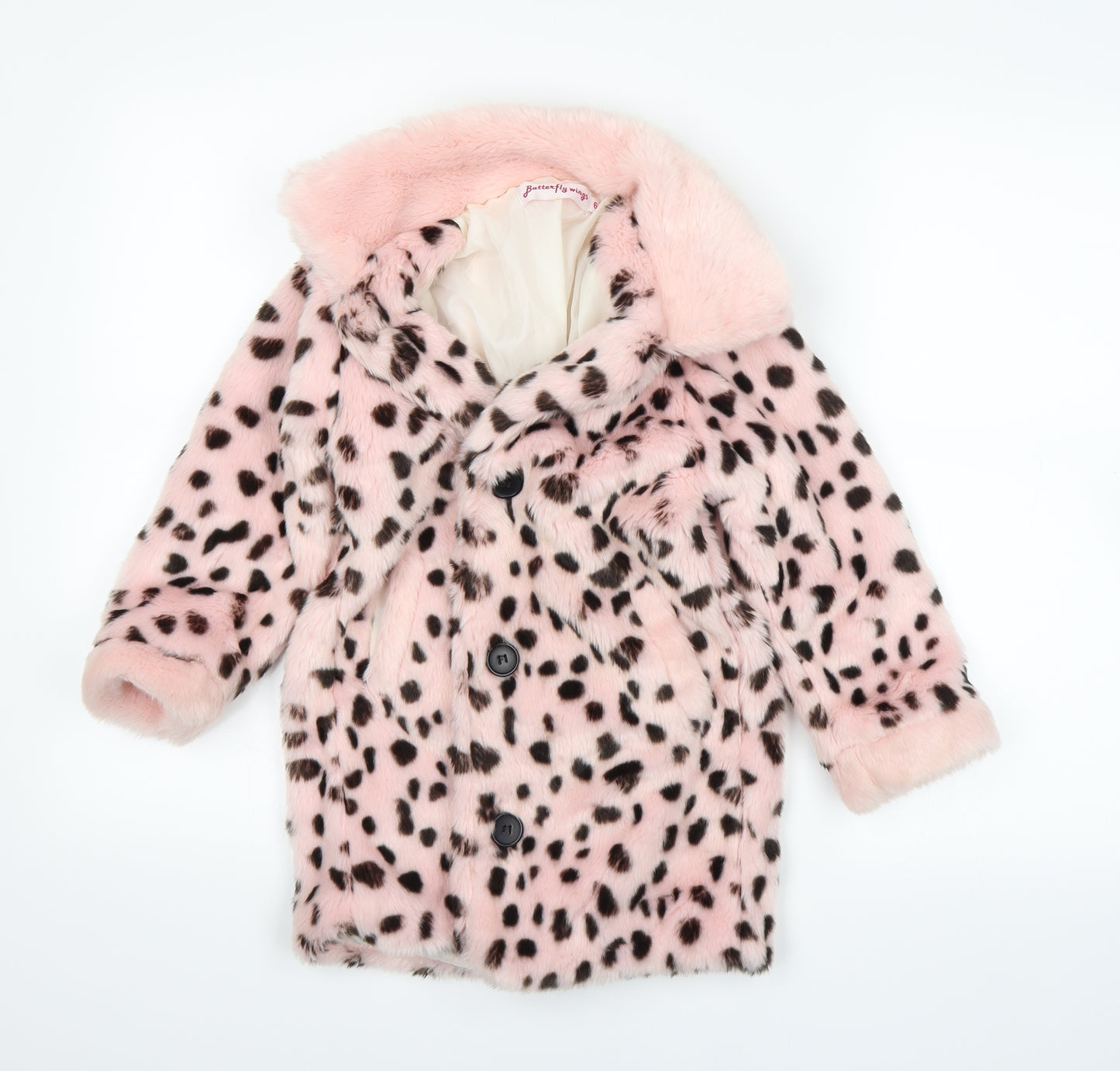 butterfly wings Womens Pink   Overcoat Coat Size 6