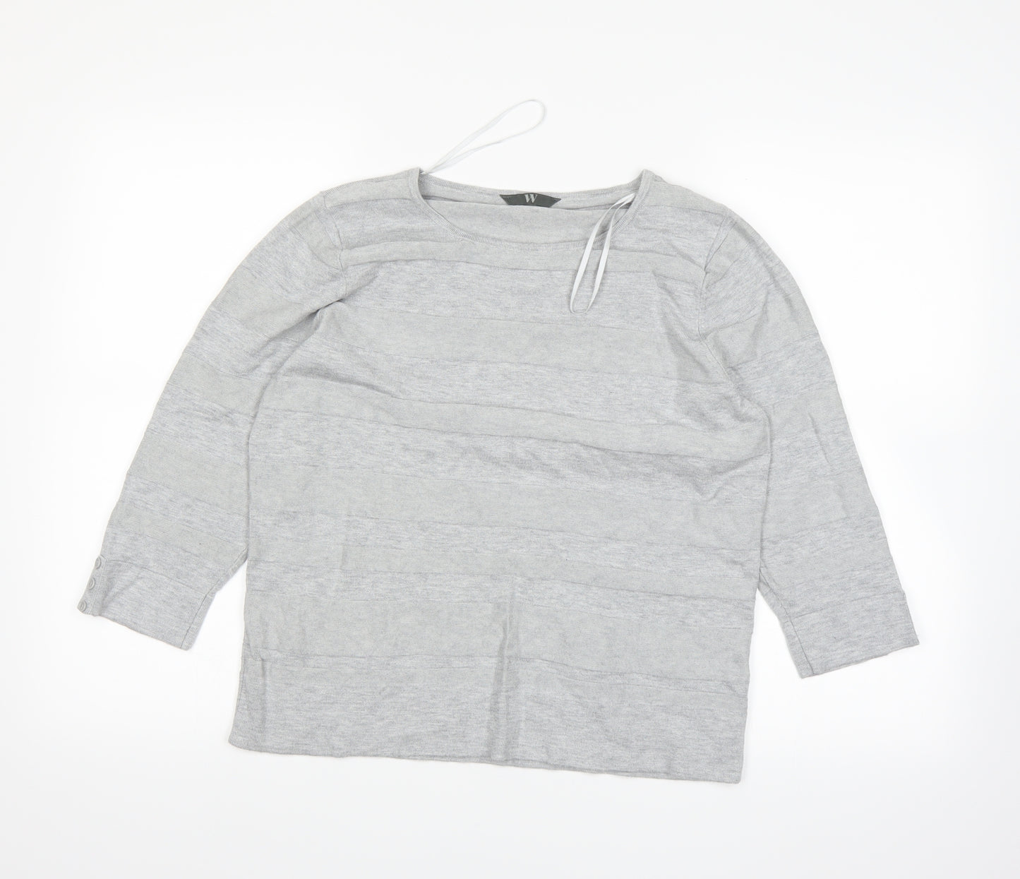 BHS Womens Grey   Basic T-Shirt Size 16