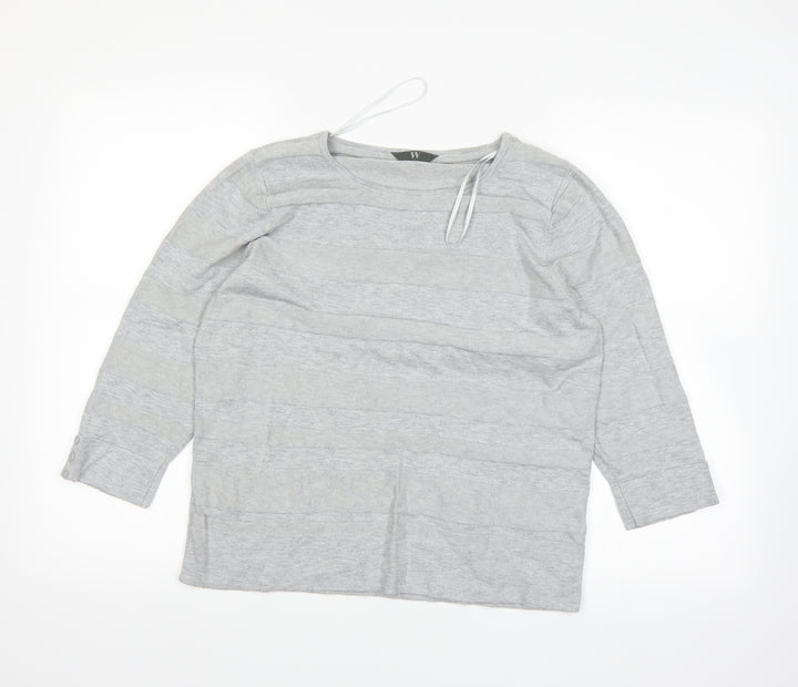 BHS Womens Grey   Basic T-Shirt Size 16