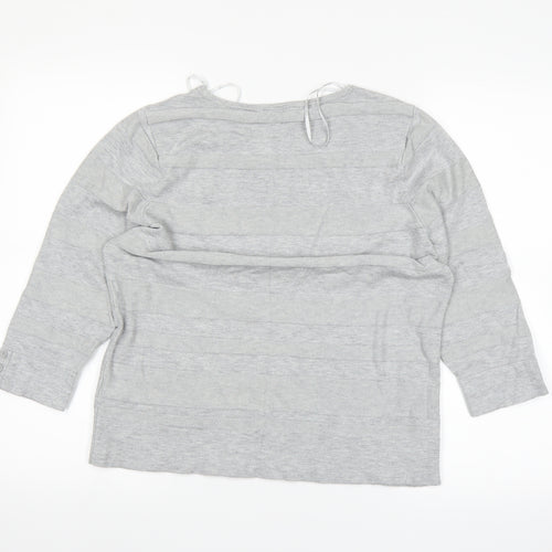 BHS Womens Grey   Basic T-Shirt Size 16