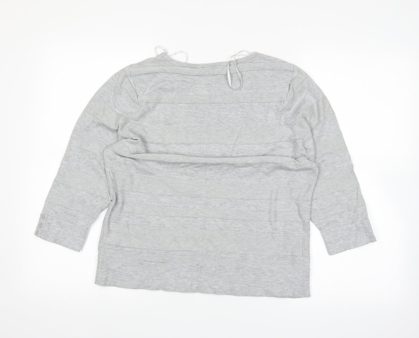 BHS Womens Grey   Basic T-Shirt Size 16
