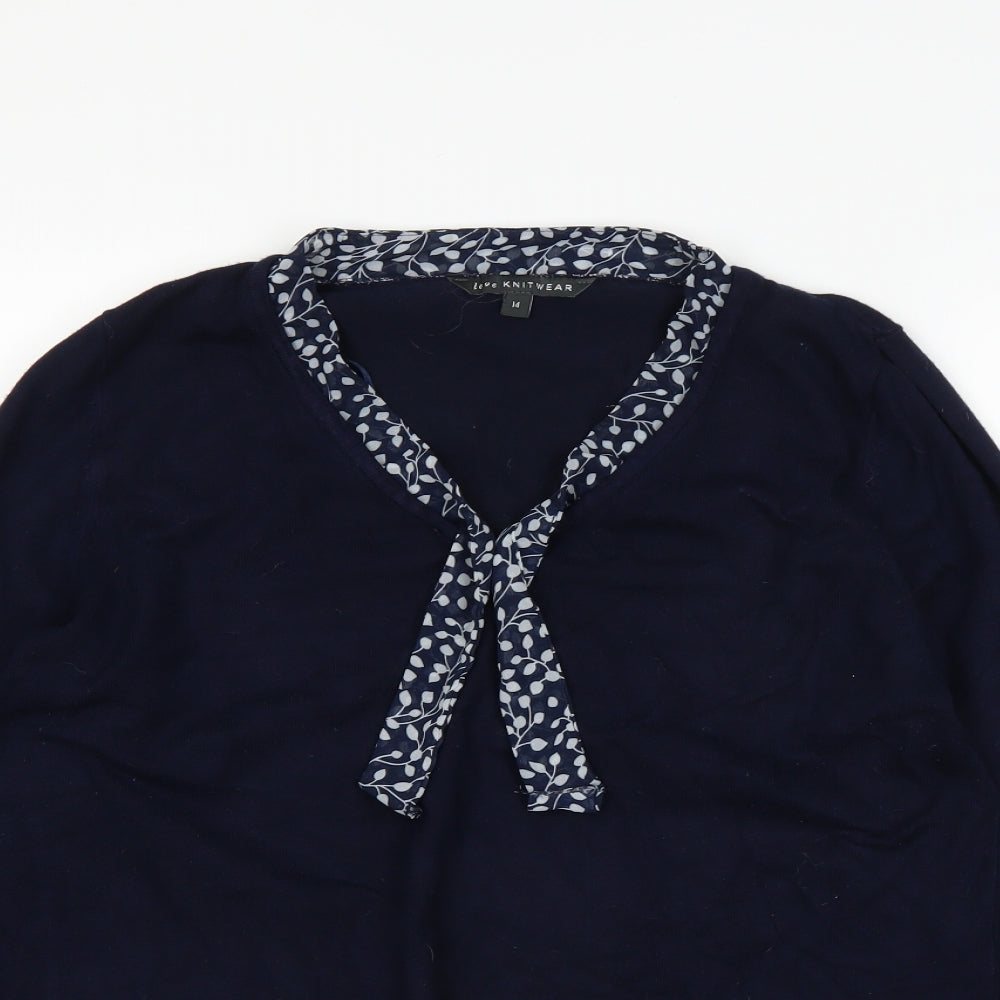 Knitwear Womens Blue   Pullover Jumper Size 14