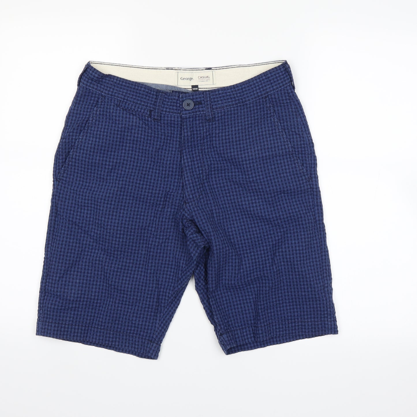George Mens Blue   Chino Shorts Size 30