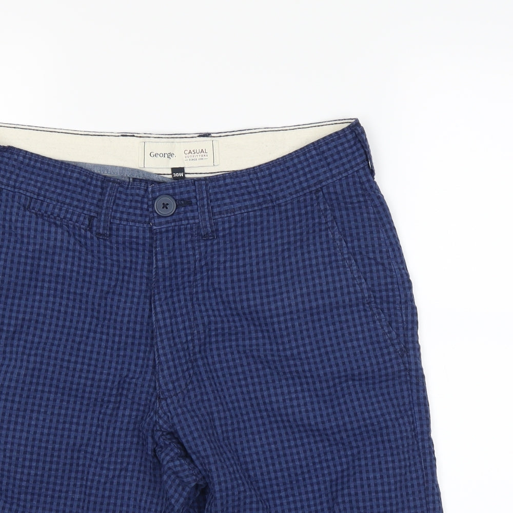 George Mens Blue   Chino Shorts Size 30