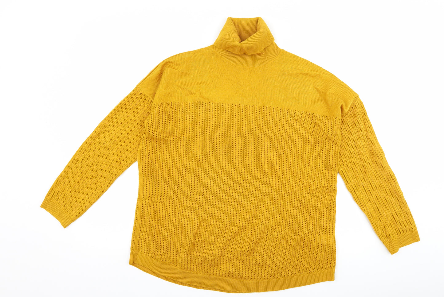 TU Womens Yellow   Pullover Jumper Size 10