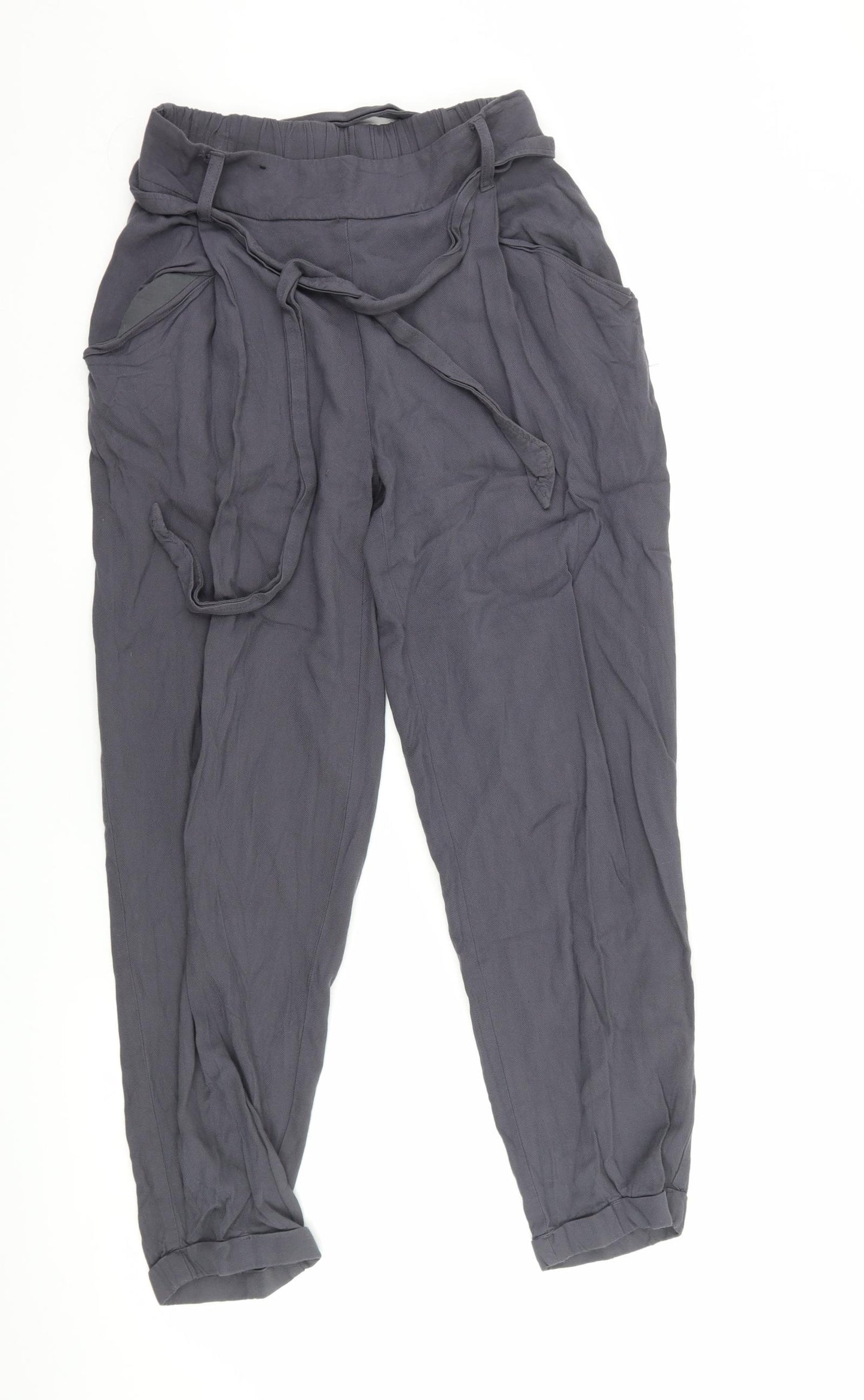 New Look Womens Grey   Trousers  Size 8 L24 in