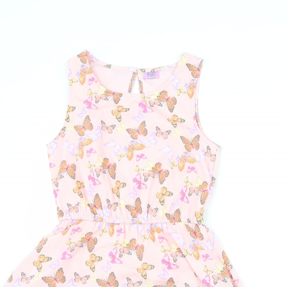 F&F Girls Pink   A-Line  Size 10-11 Years