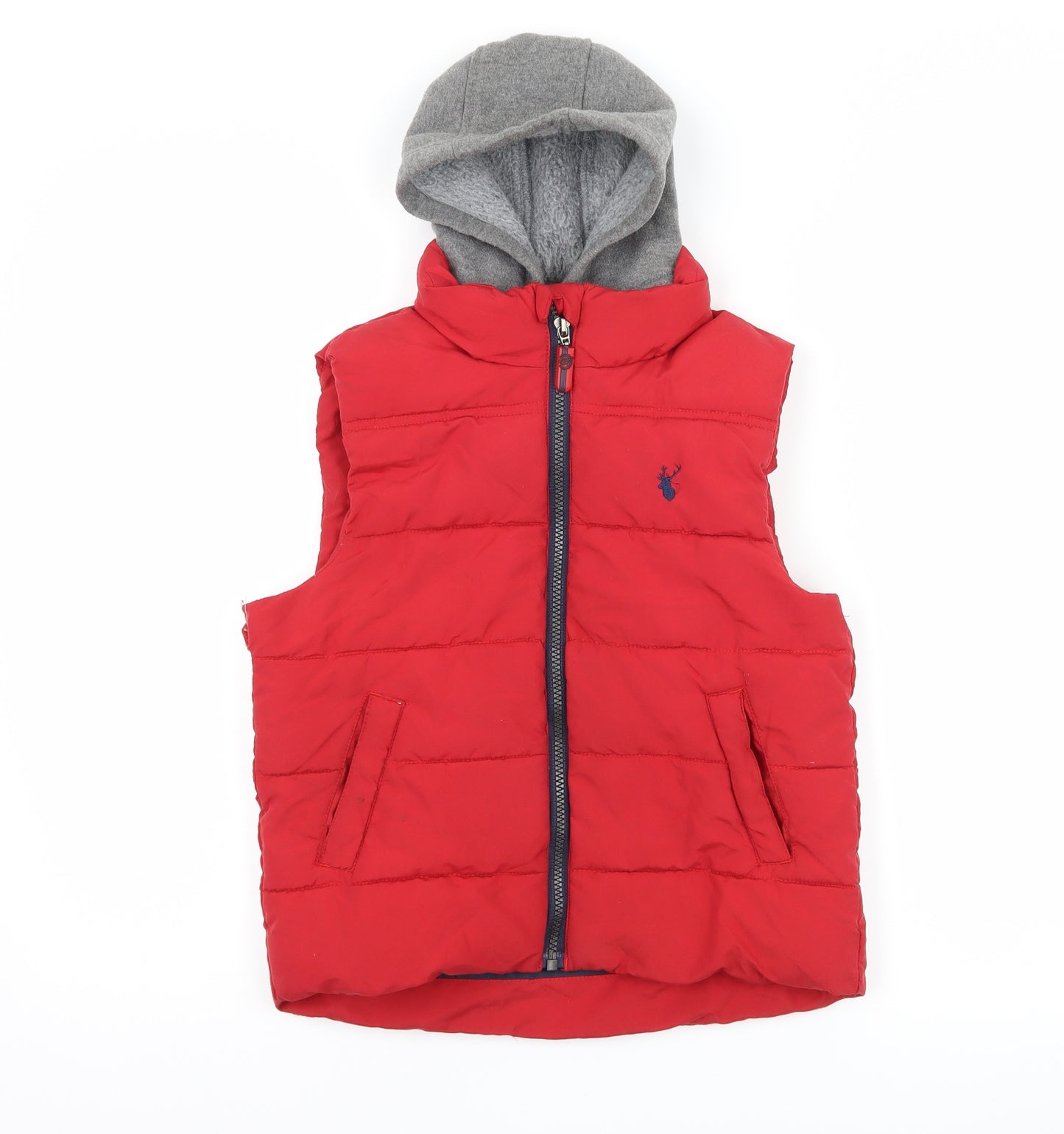 Blue Zoo Boys Red   Gilet Coat Size 6-7 Years
