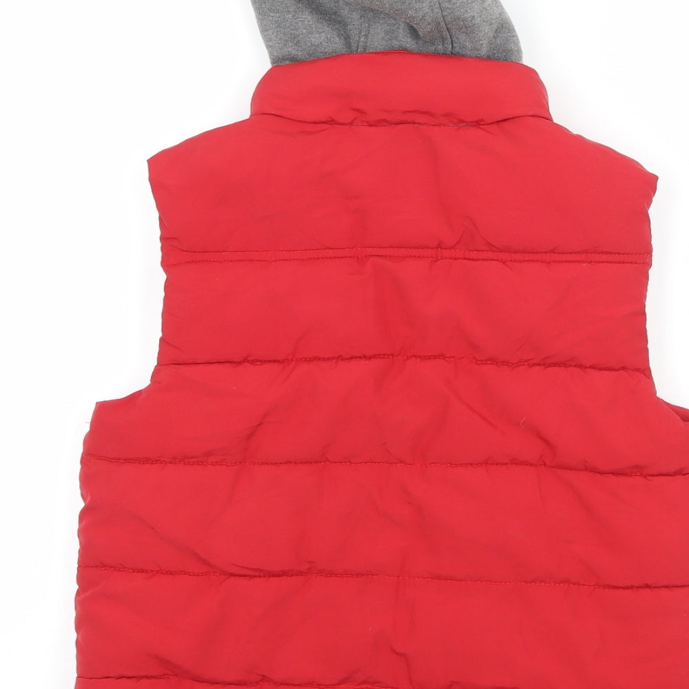 Blue Zoo Boys Red   Gilet Coat Size 6-7 Years
