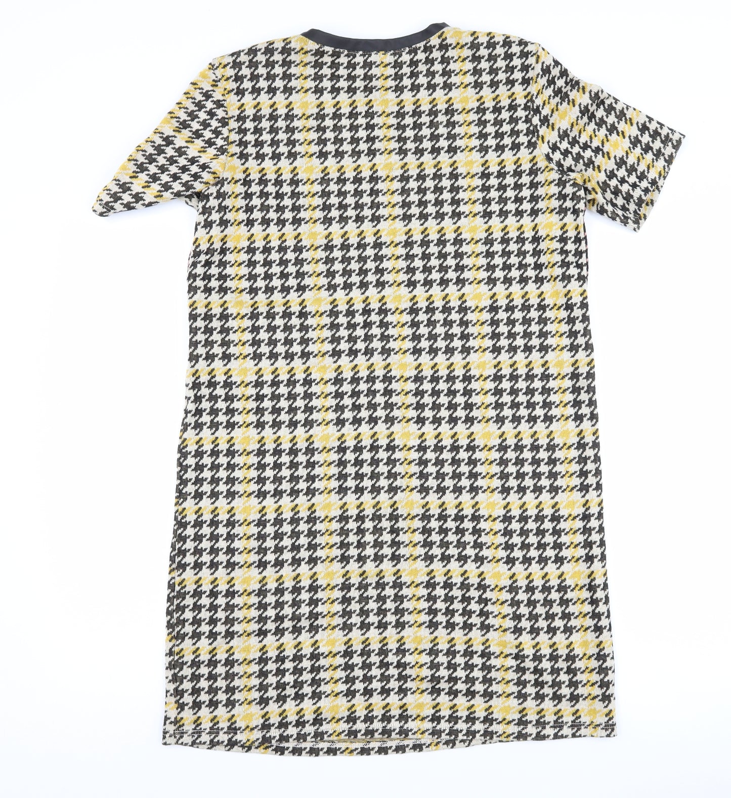River Island Womens Black Houndstooth  Shift  Size 8