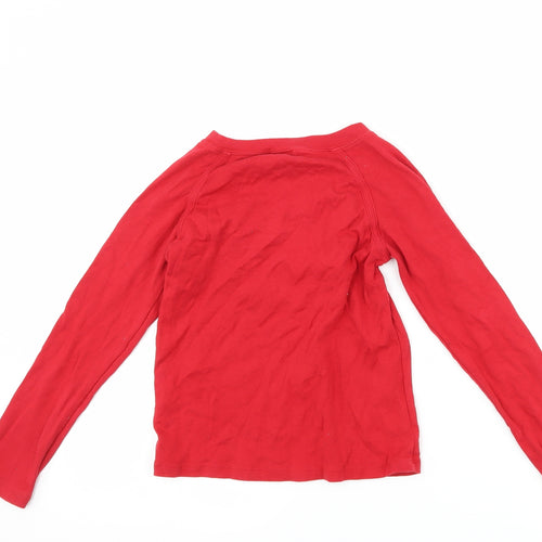 Gap Girls Red   Basic T-Shirt Size 6-7 Years  - love