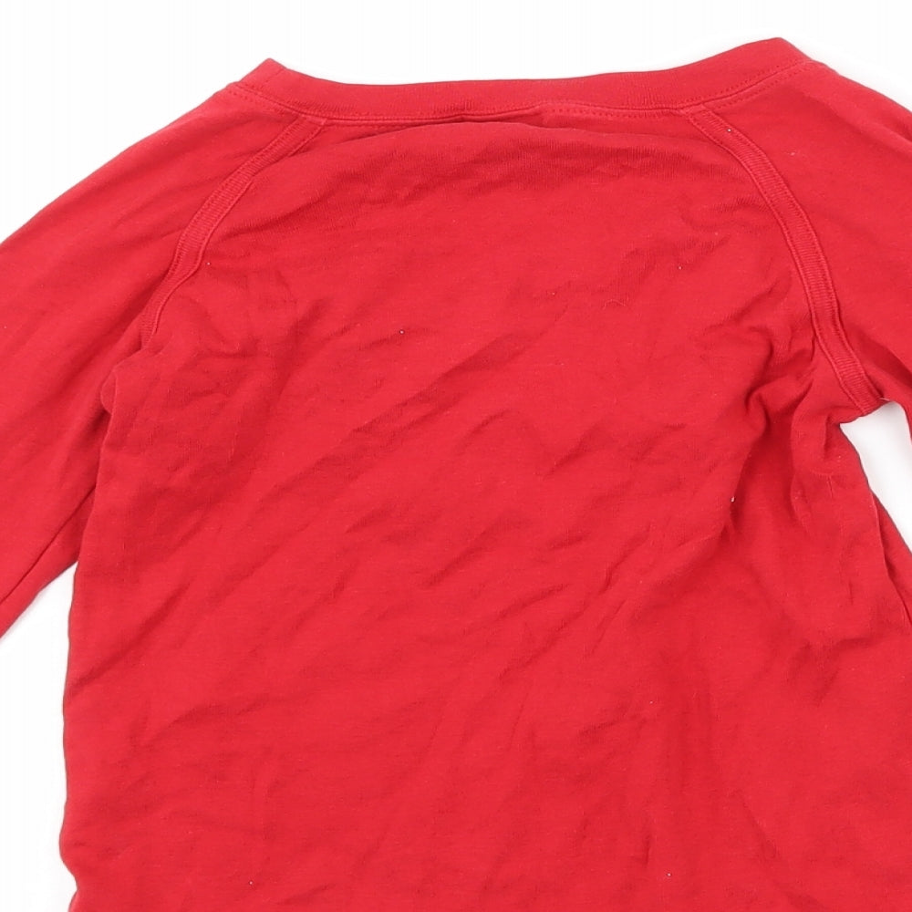 Gap Girls Red   Basic T-Shirt Size 6-7 Years  - love
