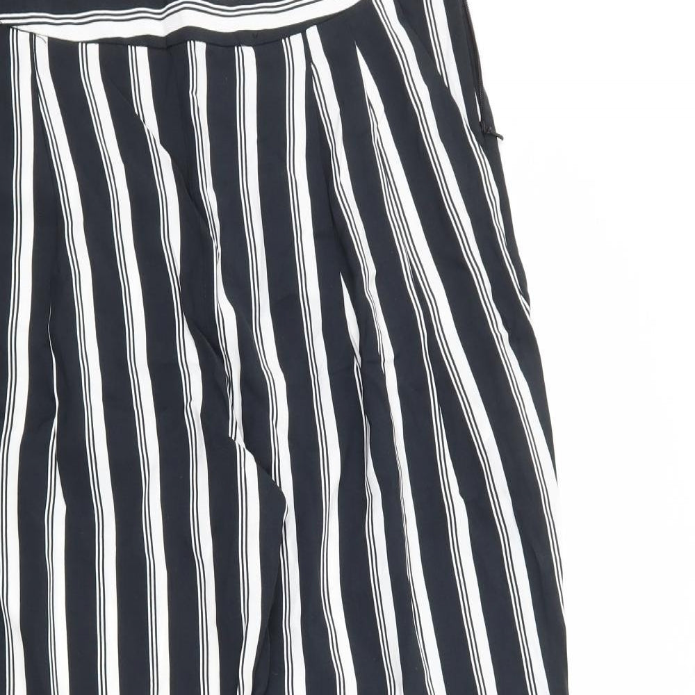 Atmosphere Womens Black Striped  Trousers  Size 14 L26 in