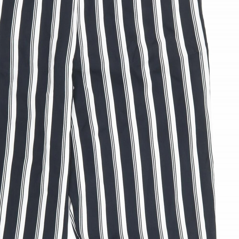 Atmosphere Womens Black Striped  Trousers  Size 14 L26 in