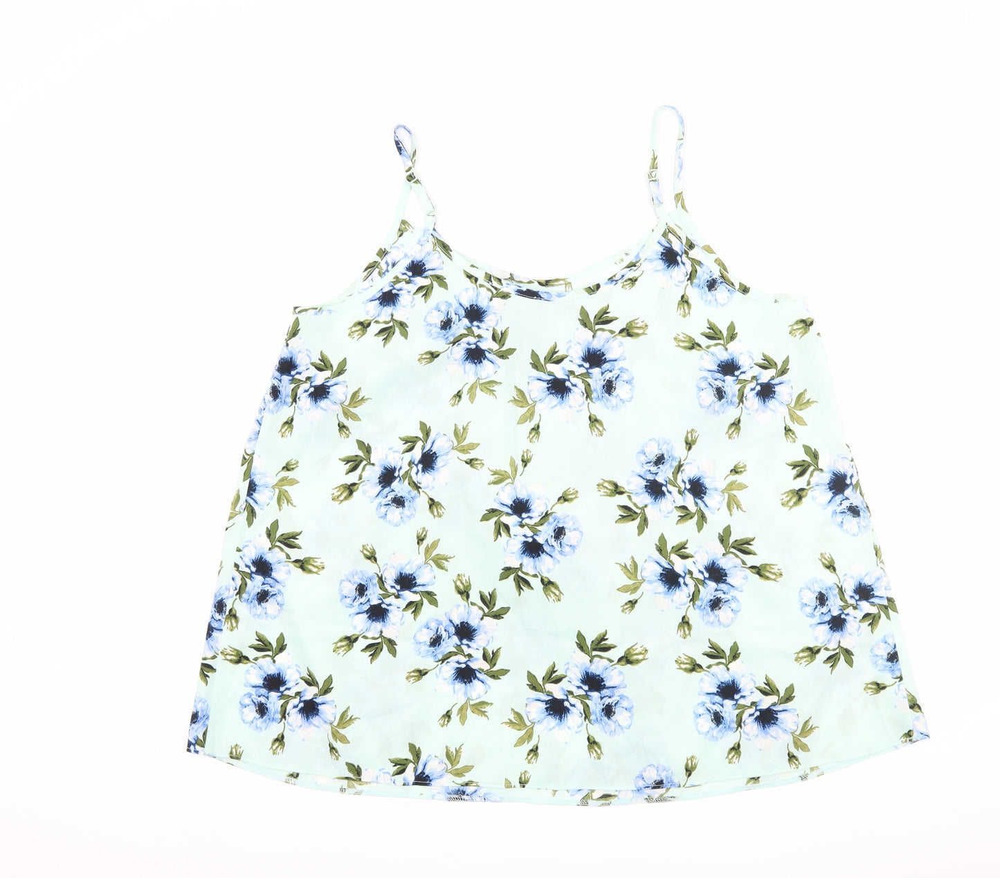 capsule Womens Blue Floral  Camisole Tank Size 16