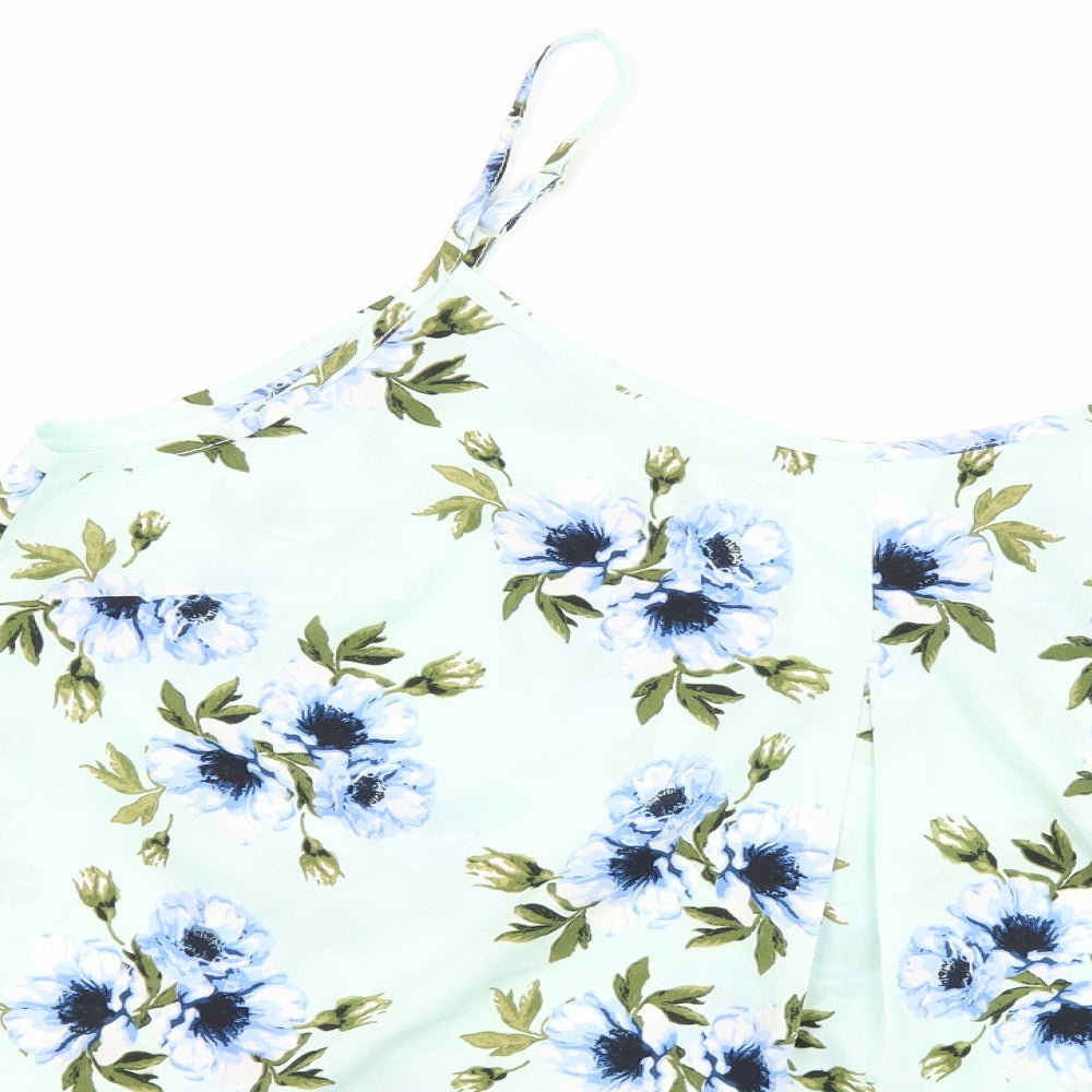capsule Womens Blue Floral  Camisole Tank Size 16