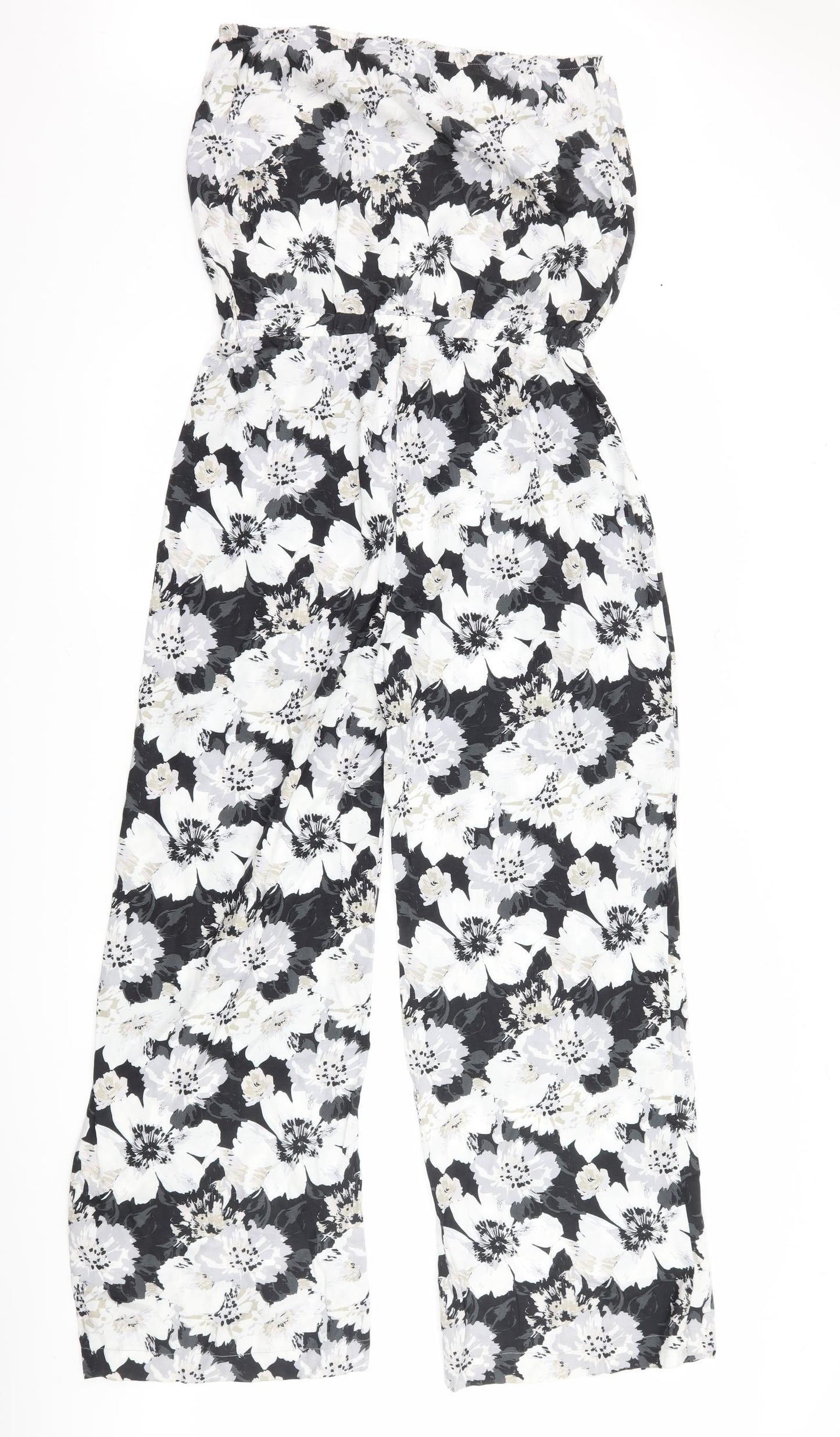 NEXT Womens Grey Floral  Jumpsuit One-Piece Size 12