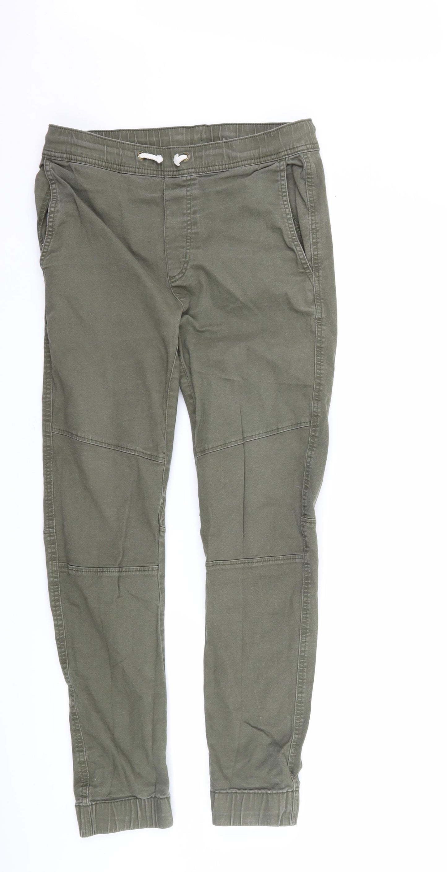 H&M Boys Green   Cargo Trousers Size 15 Years