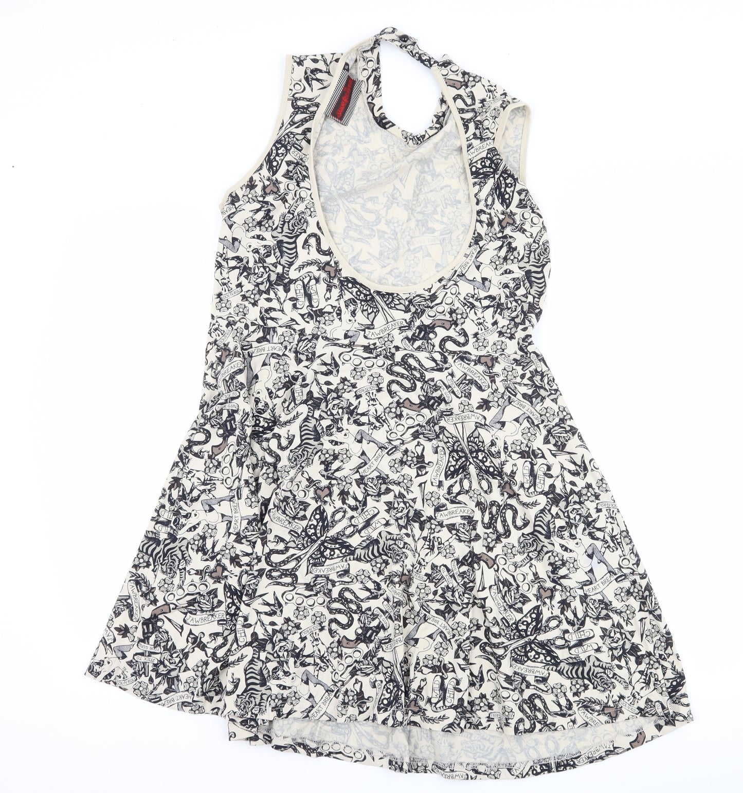 Jawbreaker Womens Grey   Skater Dress  Size XL  - graphic