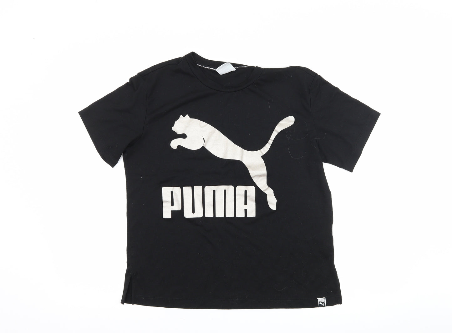 PUMA Womens Black   Basic T-Shirt Size 10