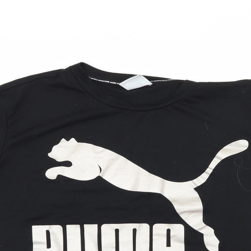 PUMA Womens Black   Basic T-Shirt Size 10