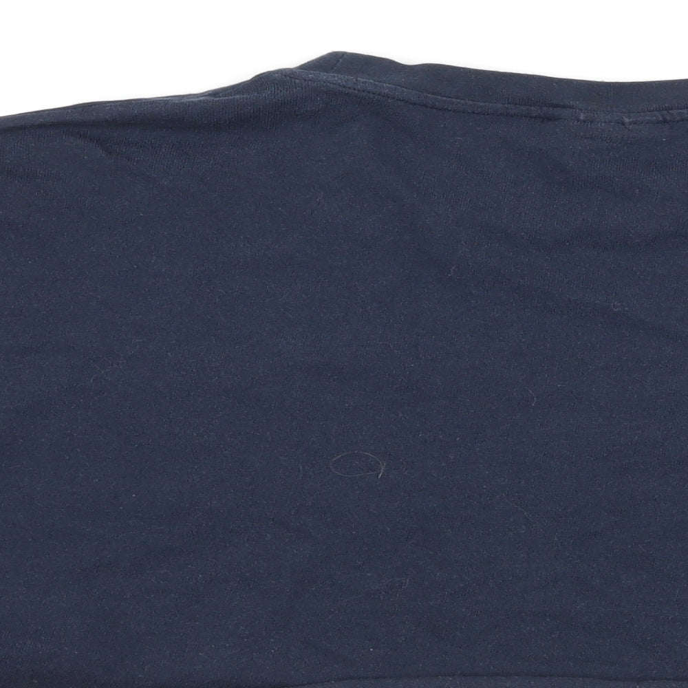 Topshop Womens Blue   Cropped T-Shirt Size 14
