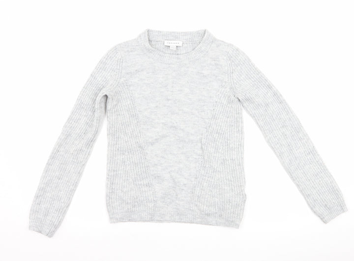Topshop Womens Grey   Pullover Jumper Size 4
