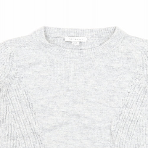 Topshop Womens Grey   Pullover Jumper Size 4