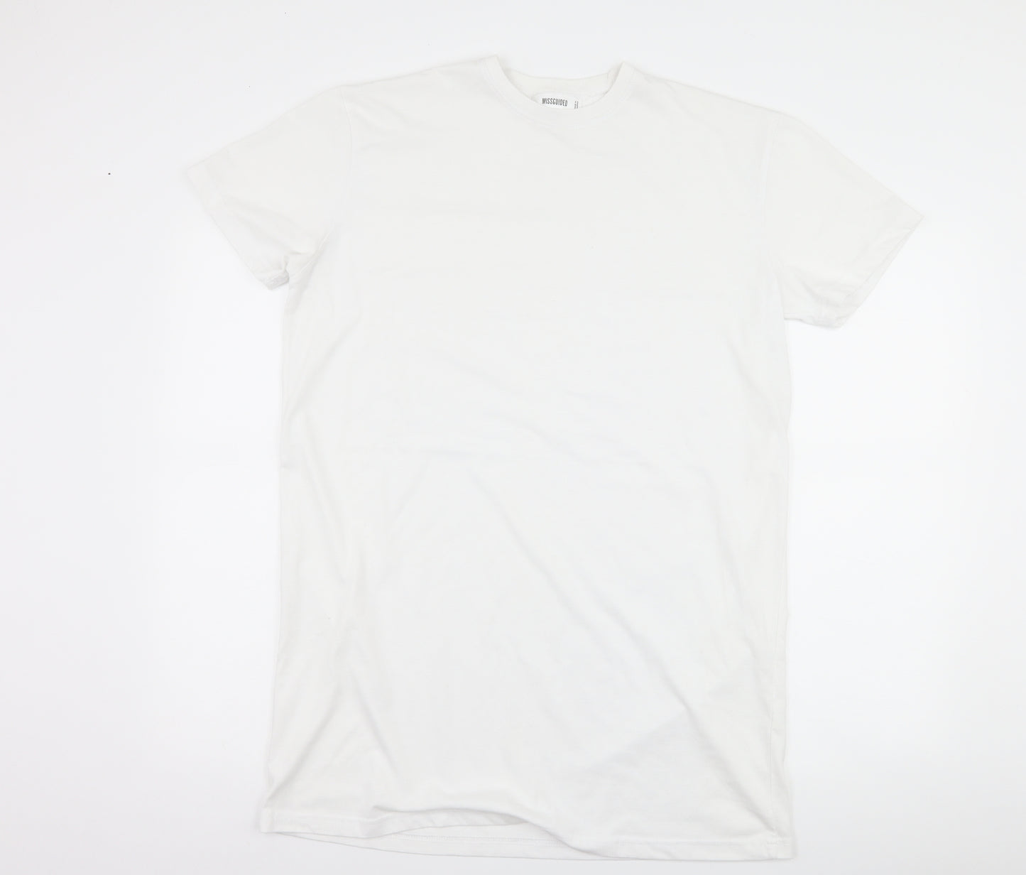 Missguided Womens White   T-Shirt Dress  Size 12