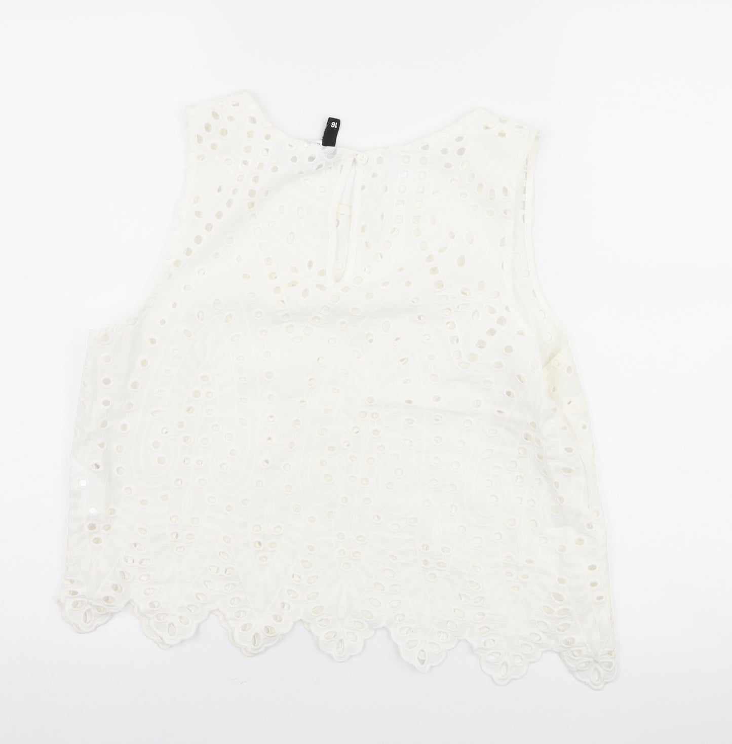 H&M Womens White   Basic Tank Size 16