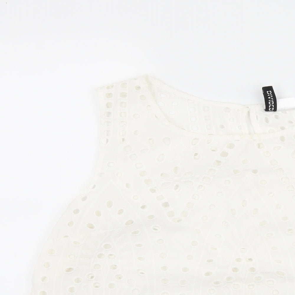 H&M Womens White   Basic Tank Size 16