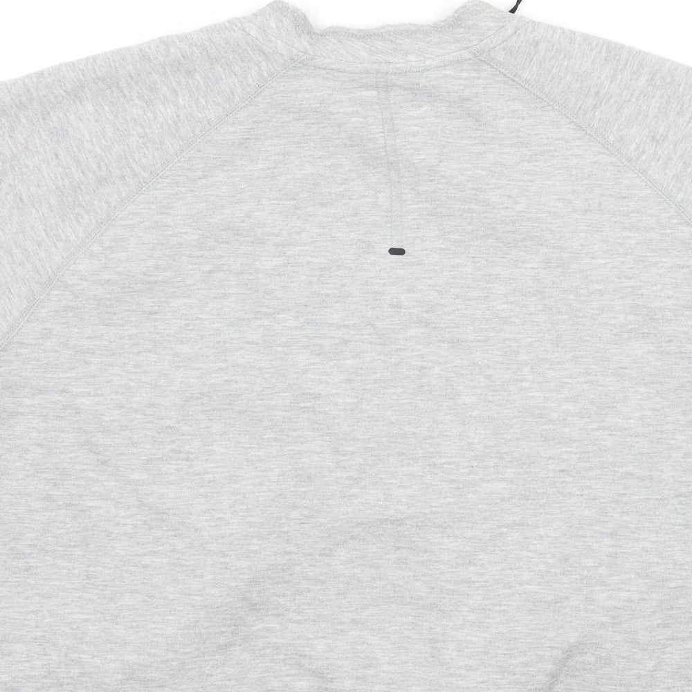 Nike Womens Grey   Cropped T-Shirt Size L