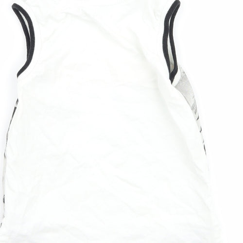 Nutmeg Baby White   Basic Tank Size 18-24 Months  - graphic