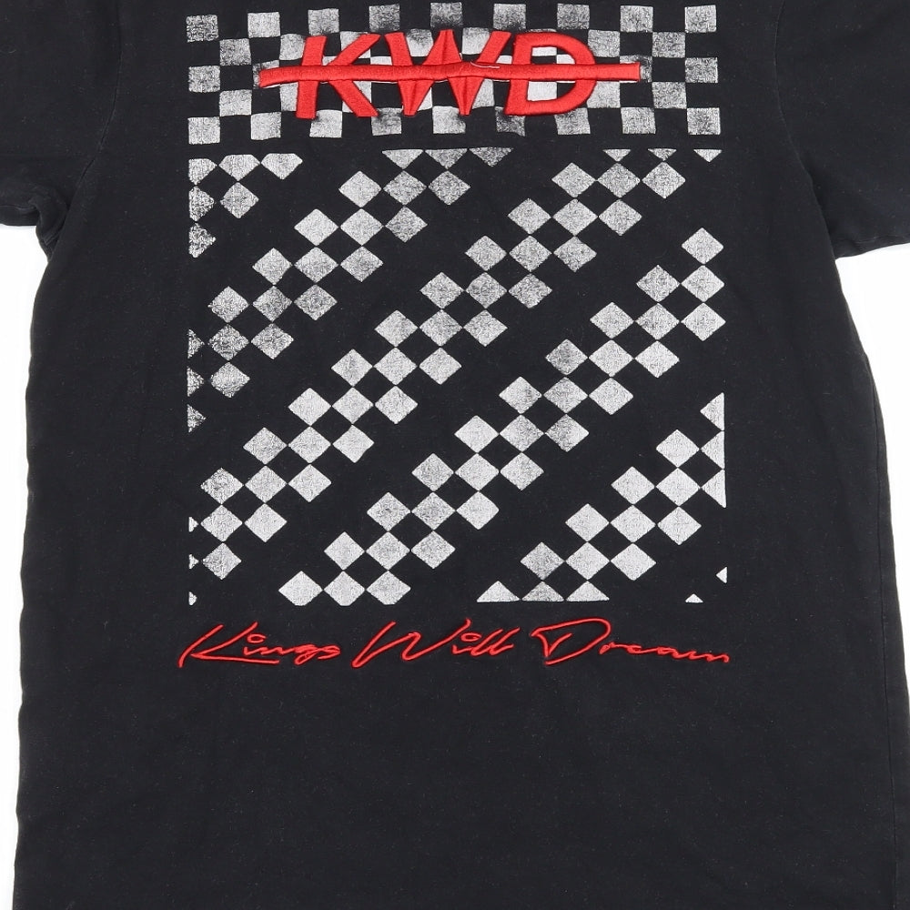 Kings Will Dream Mens Black    T-Shirt Size S  - graphic