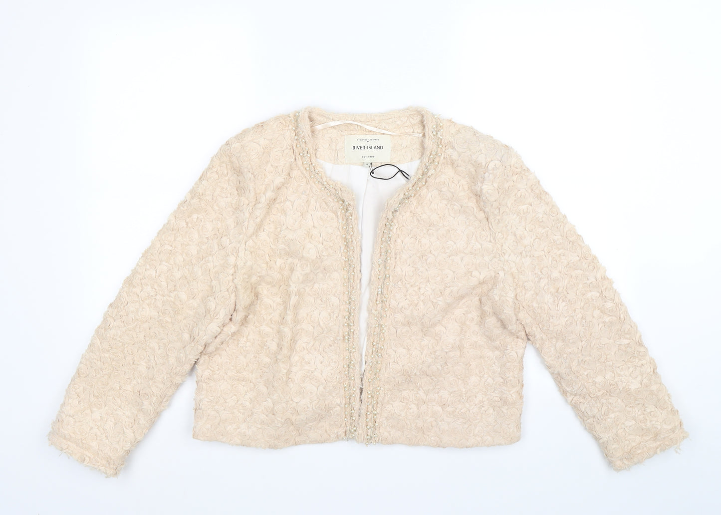 River Island Womens Beige   Jacket  Size 14