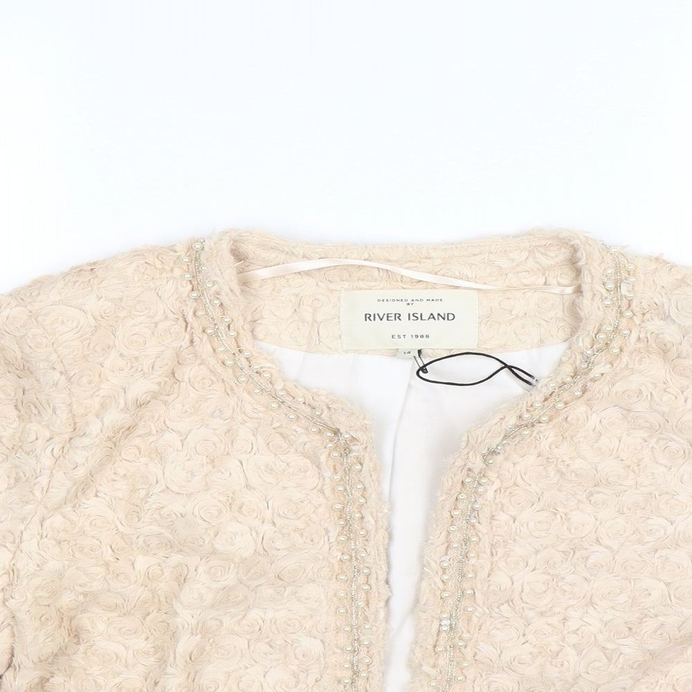 River Island Womens Beige   Jacket  Size 14