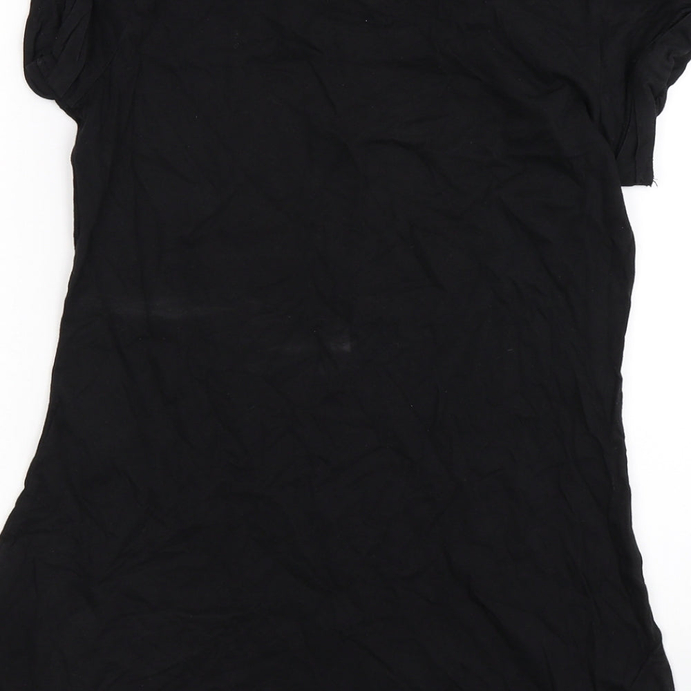 Pauls Boutique Womens Black   Basic T-Shirt Size M  - skull
